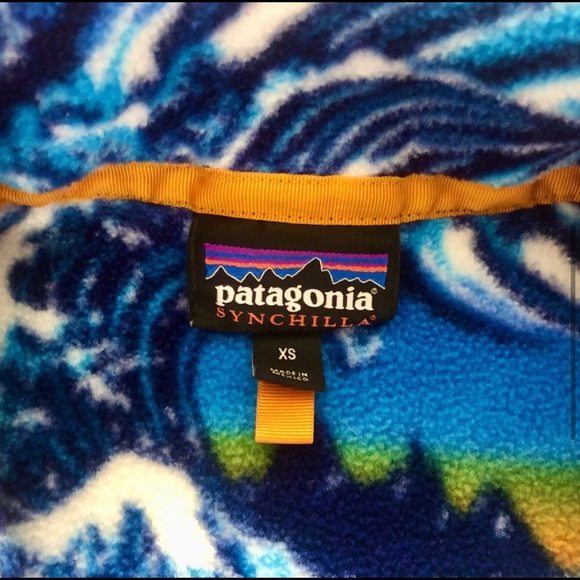 🌊Patagonia Synchilla RARE Fitzroy wave fleece xs - Picture 2 of 4